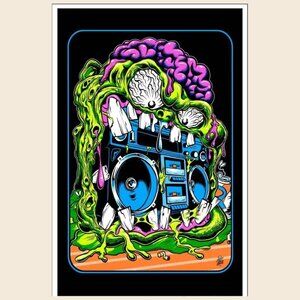 Master Blaster By Dirty Donny Blacklight Poster_ 166
